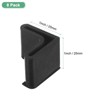 Unique Bargains Anti Slip L-Shape Angle Iron Caps Furniture Leg Cover Black - 2 of 4