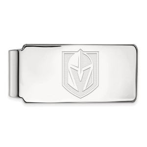 Black Bow Jewelry Sterling Silver Vegas Golden Knights NHL Money Clip - 1 of 2