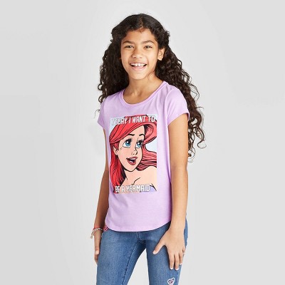 girls purple t shirt