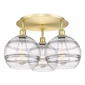 Rochester - 3 Light Flush Mount In Industrial Style-12.63 Inches Tall and 21.75 Inches Wide - 1 of 1