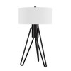 Hudson and Canal 25" Tall 2-Light Tripod Table Lamp with Fabric Shade - 2 of 4