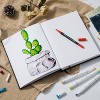 Ohuhu 7"x10" Marker Pad Sketchbook, 120 lb/200 gsm Smooth Drawing Papers, 78 Sheets/156 Pages, Hardcover Sketch Book for Alcohol Markers - 3 of 4