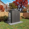 Ridstar 60.24 in. W Compact Metal Outdoor Storage Shed with Gable Roof & Lockable Door-Gray - 2 of 4