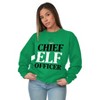 Xmas Chief Elf Officer Santa Helper Sweatshirt for Men or Women Brisco Brands - 2 of 4