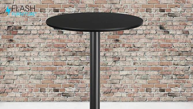 Flash Furniture 24'' Round Laminate Table Top with 22'' x 22'' Bar Height Table Base, 2 of 4, play video