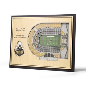 NCAA Purdue Boilermakers 5-Layer Stadiumviews 3D Wall Art - 1 of 4