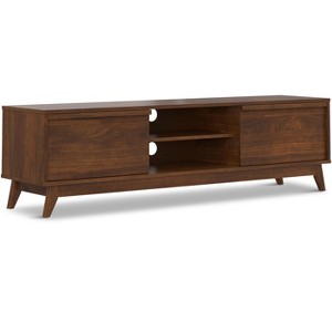 Noelle 72 inch Wide Solid Wood Mid Century Modern Low TV Stand in