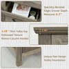 52 Inch Wide Farmhouse 7-Drawer Dresser with Large Metal Handles, Grey Wood Chest of Drawers for Bedroom, Living Room, or Hallway - 3 of 4