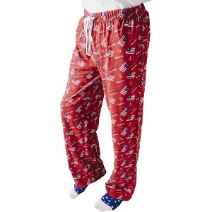 Pavilion Gift Company - Nauti American - L Red Lounge Pants - Pajama Bottoms - 1 of 4