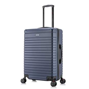 InUSA Deep Lightweight Hardside Medium Checked Spinner Suitcase