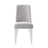 Dexmalle Dining Chair With White Leg And Gray Fabric - 2 of 4