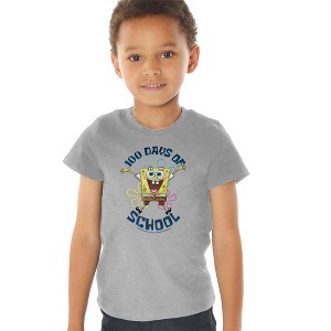 Toddler Boys' SpongeBob 100 Days of School Jump T-Shirt - 1 of 4