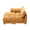 Oversized Corduroy Sleeper Chaise Lounge with USB, Cup Holder & Side Pocket - 2 of 4