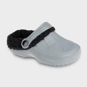 FOAMWALK Toddler Boy's Furry Little Solid Clog with Faux Shearling Lining - Toddler Classic Lined Clog - 1 of 4
