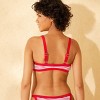 Women's Pucker Contrast Binding Bralette Bikini Top - Wild Fable™ Red - 2 of 3
