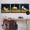 Stupell Industries Yoga Chick Trio Funny Farm Animals Black Framed Floater Canvas Wall Art - 3 of 4