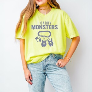 Simply Sage Market I Carry Monsters Keychain Garment Dyed Tee - 1 of 4
