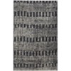 Gray and Black Geometric Power Loom Worn Faded Area Rug - 4 of 4