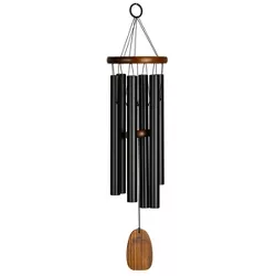 Woodstock Chimes Signature Collection, Moonlight Sonata Chime, 23'' Moonlight Sonata Chime Black Wind Chime MOSO