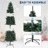 Artificial Pencil Tree, Pre-Lit Pencil Christmas Tree, Slim Tall Tree, 380 Warm White LEDs, Two-Tone Design, Easy Assembly, for Apartment - 3 of 4