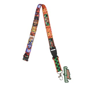 Five Nights at Freddy’s Character Collage 22-inch Lanyard with Clear ID Sleeve and Rubber Charm - 1 of 4