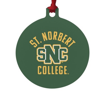 St. Norbert College Green Knights Logo Aluminum Holiday Christmas Tree Ornament