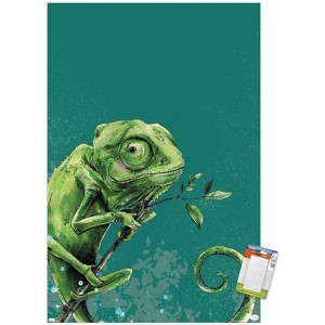 Trends International Snowtap - Chameleon Photobomb Unframed Wall Poster Prints - 1 of 4