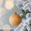 Whisen D3.9" Christmas Ball Ornaments, Glass Decorative Hanging Ball Christmas Tree Ornaments, Set of 6 - 3 of 4