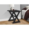 Sapphtopaz Modern Cross End Table with Solid Wood Base Small Coffee Table with Square Veneer Table Top Accent Side Table for Living Room,Bedroom - 3 of 4