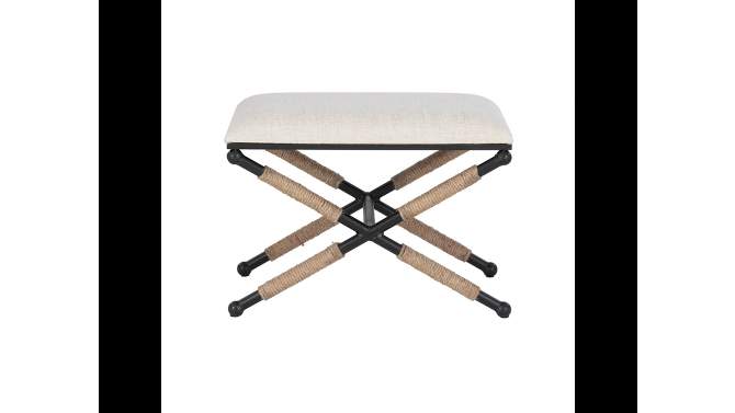Ashburn Campaign Accent Stool - Linon, 2 of 18, play video