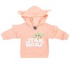 Star Wars Star Wars The Mandalorian The Child Baby Girls Fleece Pants Bodysuit and Pullover Hoodie 3 Piece Outfit Set Newborn to Infant  - image 2 of 4