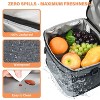 Mens Womens 17L Insulated Lunch Bag, Leak-Proof Reusable Lunch Cooler Totes with Dual-Compartment, Lunch Box for Work, Picnic, School - Tirrinia - 4 of 4