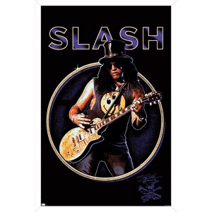 Trends International Slash - Purple Circle Framed Wall Poster Prints - 1 of 4
