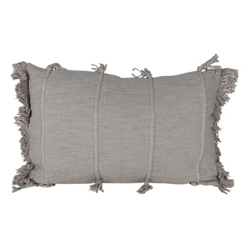 Better Homes & Gardens Decorative Throw Pillow, Cotton Fringe