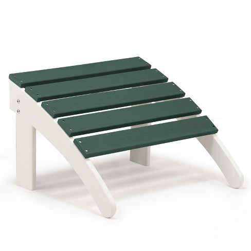 Aoodor Outdoor Adirondack Ottoman - Weather-resistant Hdpe Patio