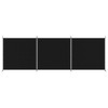 vidaXL 3-Panel Room Divider Black 206.7"x70.9" Fabric - 3 of 4