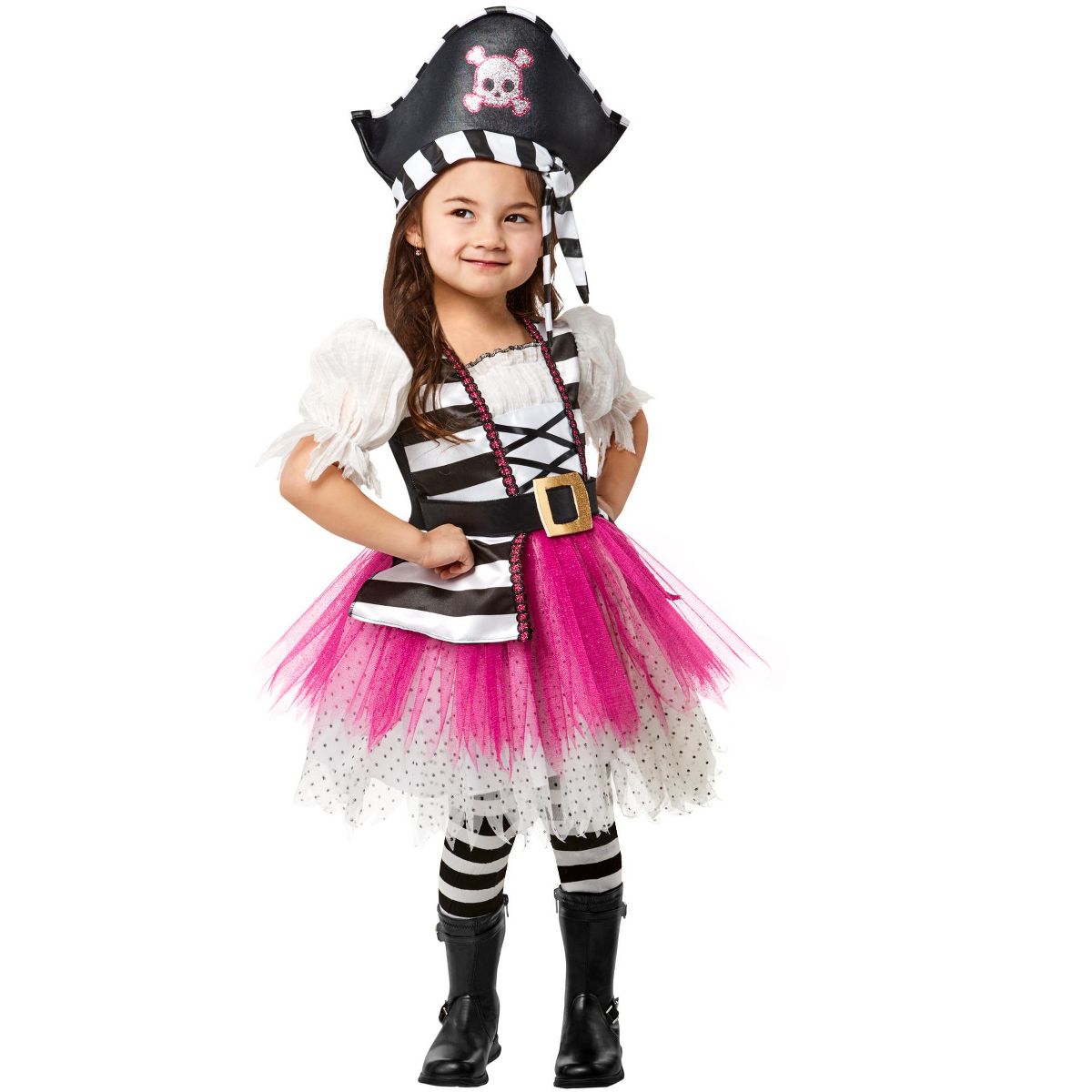 Rubies Pink Plundering Pirate Toddler Girls Costume - thumbnail 4