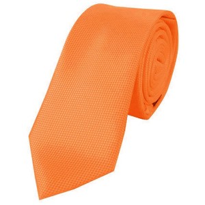 Men's Solid Color Microfiber Poly Woven Slim 2.25 Inch Wide And 57 Inch Long Necktie - 1 of 4