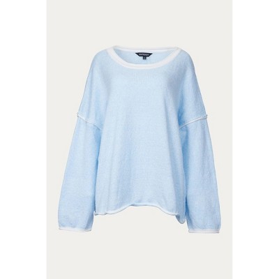 Women's RIBBED-KNIT CREWNECK SWEATER - J.NNA