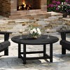 WestinTrends Malibu Low Outdoor HDPE Round Patio Coffee Table - 2 of 4
