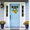 Northlight Lemons and Flowers Artificial Floral Spring Wreath, Yellow - 18-Inch - 3 of 4