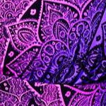 purple ombre lace print
