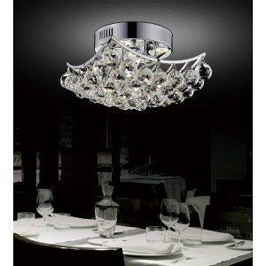 CWI Lighting Queen 6 Light Flush Mount With Chrome Finish - 1 of 4