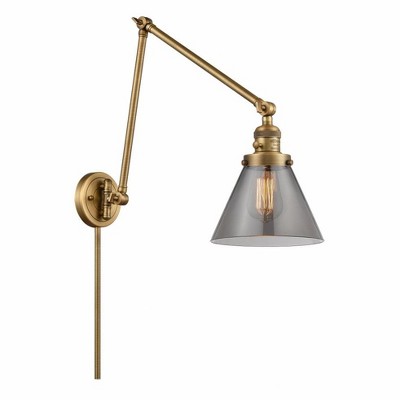 Cone - 1 Light Swing Arm Wall Sconce In Industrial Style-30 Inches Tall and 8 Inches Wide