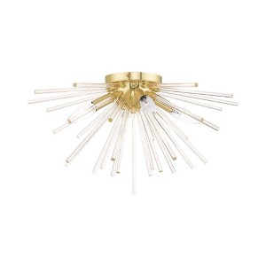 Livex Lighting Utopia 4 - Light Flush Mount in  Satin Brass - 1 of 1