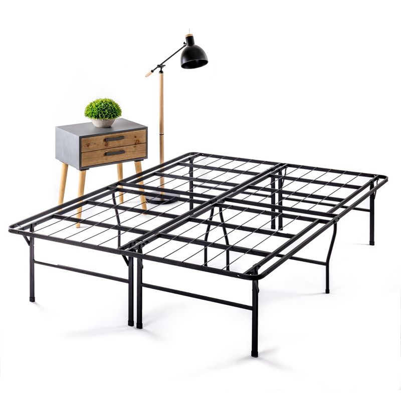 18" Premium Steel Bed Frame and Platform Bed Black - Mellow, 3 of 6