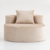 Grungis Comfy Corduroy Sofa Couch with 1 Seater,Modern Moon Bay Sofa with A Removable Pillow,Compressed Sofa for Living Room Furniture - 4 of 4