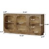 Tribesigns 70.9" Extra Long Console Table, 3-Tier Sofa Table Behind Couch with Storage Shelves for Living Room, Entryway, Hallway, Foyer, Brown - 3 of 4