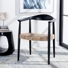 Eyre Rattan Peel Accent Chair - ACH1008A - Black/Natural - Safavieh - 2 of 4