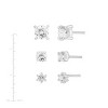 Silpada 'Stack ‘Em Up' Sterling Silver Cubic Zirconia Studs, Set of 3 - 4 of 4
